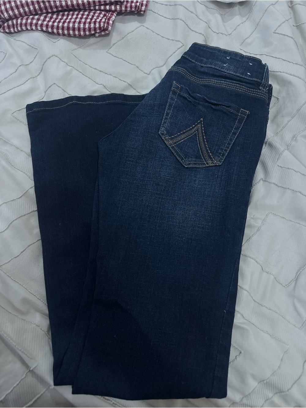 Delia’s Bailey’s Women's Dark Blue Stretch Denim Jeans flared